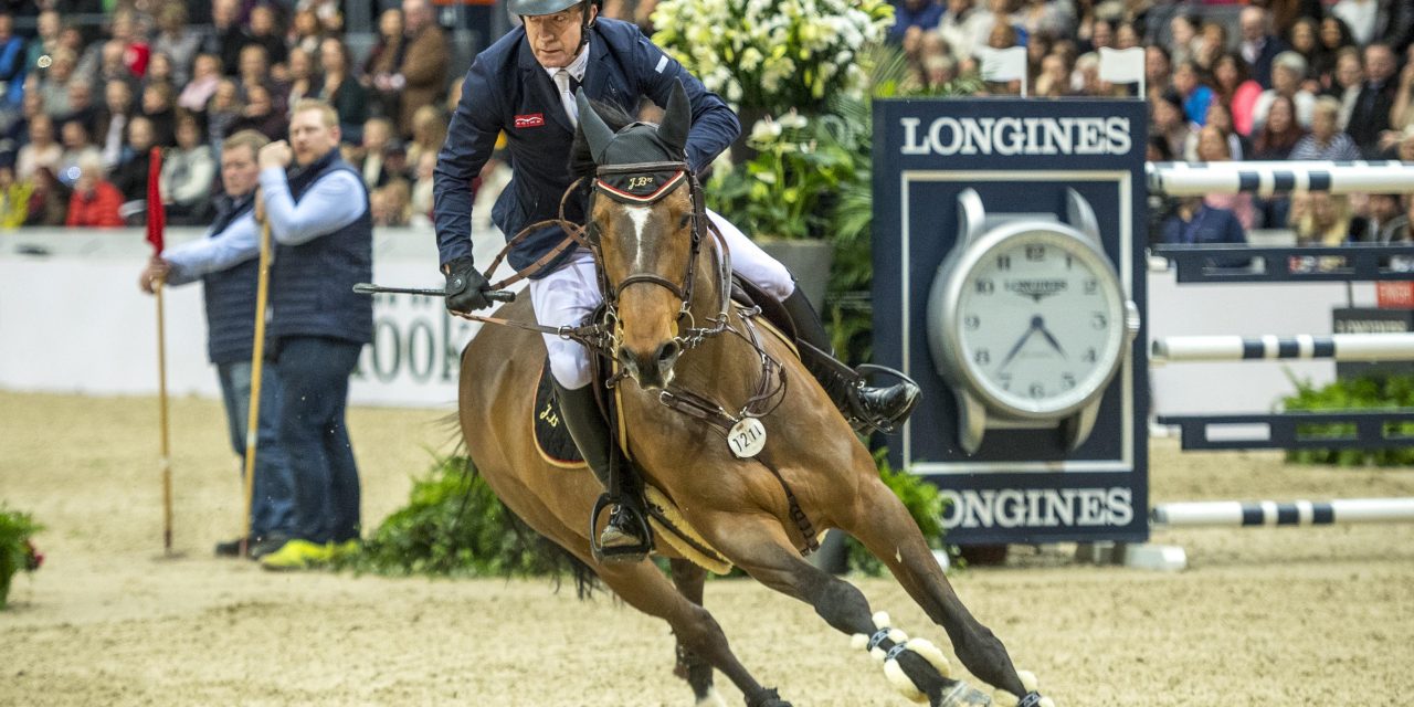 Belgium’s Olivier Philippaerts takes second ahead of Britain’s Michael Whitaker in third; 11-horse jump-off is a real thriller